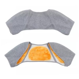 Healvian Double Shoulder Wrap Fleece Lining Shoulder Warmer Protector Brace for Sports Size Xl Random Color