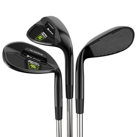 Orlimar Golf Spin Tech Full Face 3-Piece Black Wedge Set for Men, 52 56 60 Right Hand (Pitching Wedge/Sand Wedge/Lob Wedge)