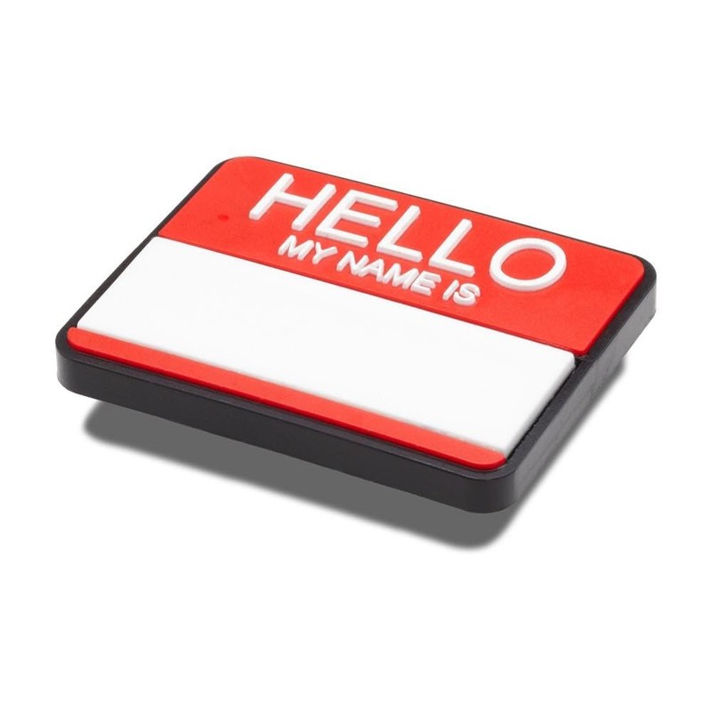 Crocs Occupation Shoe Charms| Jibbitz, Hello My Name is, One