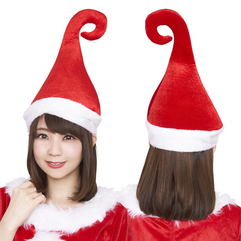 Clearstone Cosplay Christmas Witch Santa Hat Unisex Red