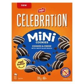 Celebration Leclerc Celebration Cookies & Creme Mini Cookies, 200g/7.05 oz