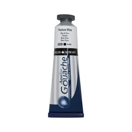 Daler-Rowney Aquafine Gouache Paint, Aluminium Tube, 1.28oz - 38 ml, Titanium White