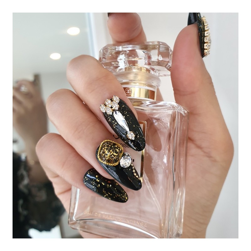 Black Swan Handmade Nail Tips - Natural / 블랙 스완