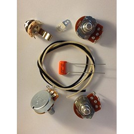 Lefty Wiring Harness Kit For J Bass US Spec Pots .022uf 225P Orange Drop Cap