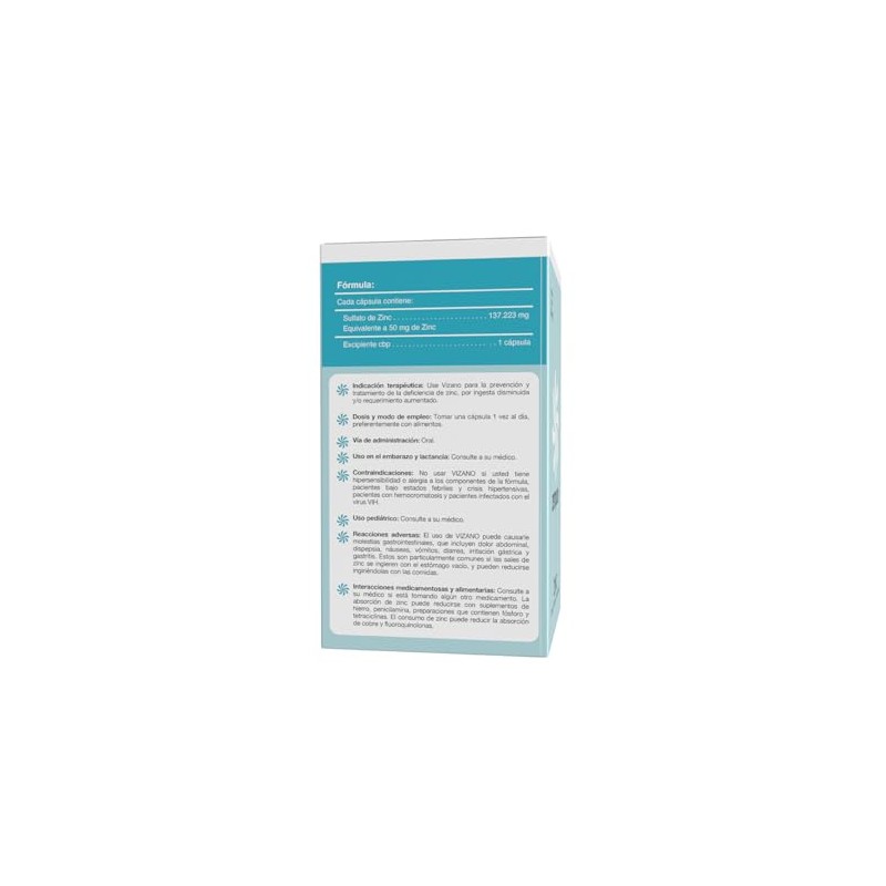 Zinc 50 MG Sulfato de Zinc | Alta Concentración |