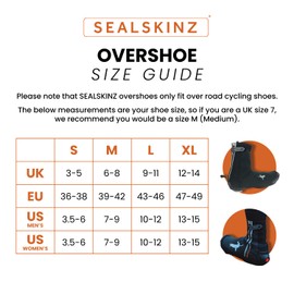 SealSkinz Caston All-Weather Bicycle Overshoe with Open Sole