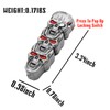 BEUIWJHE Torch Lighter, Unique Metal Skull Design, Refillable and Adjustable,