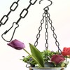 Meinvcisi Heavy Duty Black Metal Hanging Chains for Plants Pots
