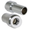 SPARES2GO Radiator Valve 15mm x 10mm Pushfit Chrome Speed Fit