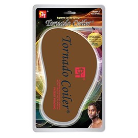 Tornado Coiler Hair Brush Sponge (Hole Diameter: 8mm) Natural Hair Sponge Curl Sponge Barber Sponge (Hole Diameter: 8mm, Hot Pink)