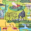 Terra Puzzles Africa Map Wooden Jigsaw Puzzle 152 Piece, 10x15