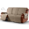 Ruaozz Waterproof Recliner Couch Covers 1-Piece Sofa Covers Washable Recliner