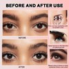 4 Stück Iron Eye Mascara，Iron Eye Eisenlocke Mascara(Schwarz, Braun)
