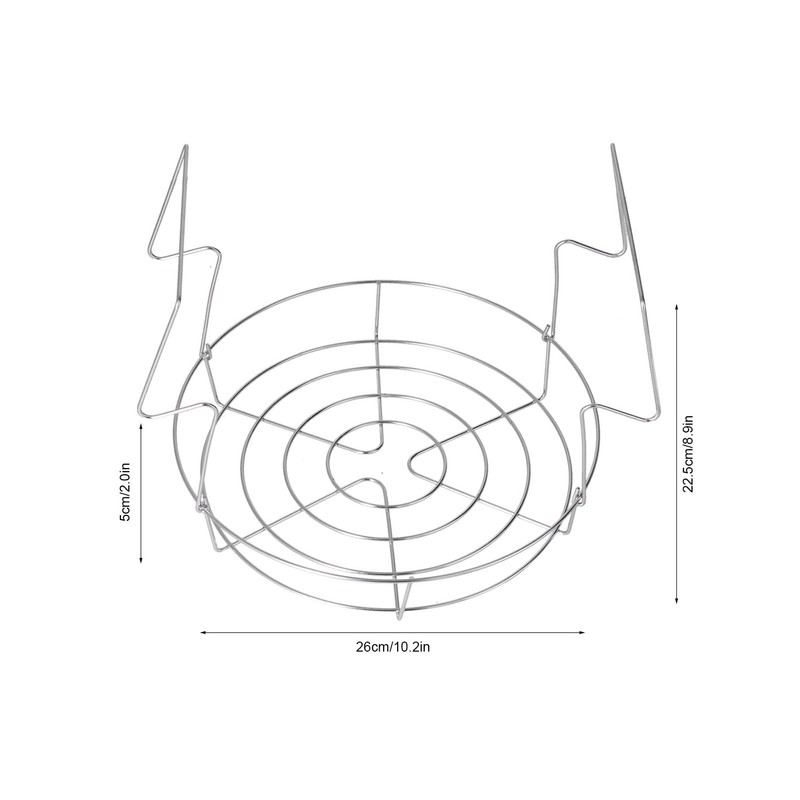 Stainless Steel Canning Rack, Foldable Contoured Steel Handles Rack for