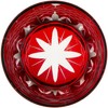 Tajima Glass TG04-24-1R Tajima Glass, Edo Kiriko Layered Yarachi, Chrysanthemum,