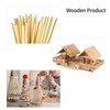 FUZVOL 10 Pcs 300mm X10mm Diameter Natural Round Wooden Dowels,Long