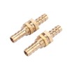 Pack of 2 Hose Nozzles, Brass Pipe Fitting Coupling Connection