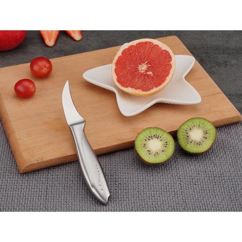 WELLSTAR 2.5 Inch Birds Beak Paring Knife, Sharp High Carbon