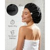 Yanibest Gorro Ducha Mujer Reutilizable Impermeable Forro Satén Banda Elástica