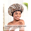 mikimini Large Shower Cap for Women with Long Hair, Stylish