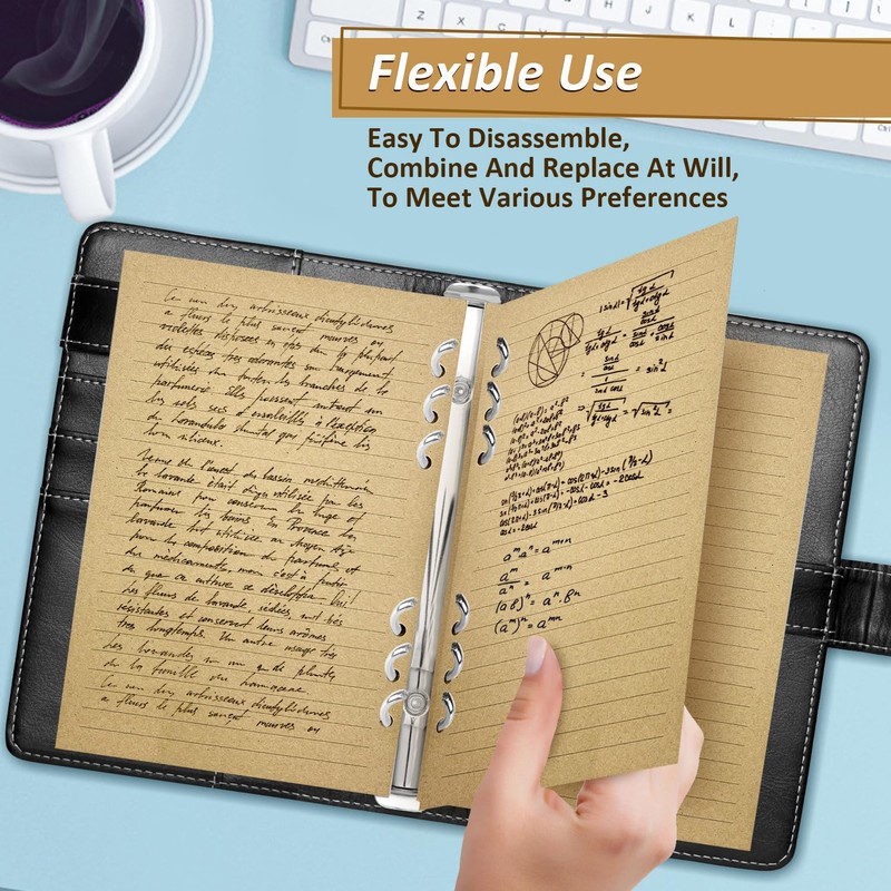 A5 Refill Paper Lined Paper, 3 Pieces, 6 Holes Ring