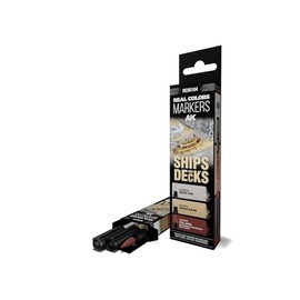 AK Real Colors Marker Set RCM104 Ships & Decks (3pcs)