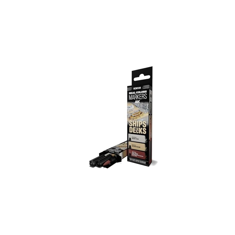 AK Real Colors Marker Set RCM104 Ships & Decks (3pcs)