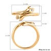 TJC White Diamond Hand Bypass Hug Ring for Womens in