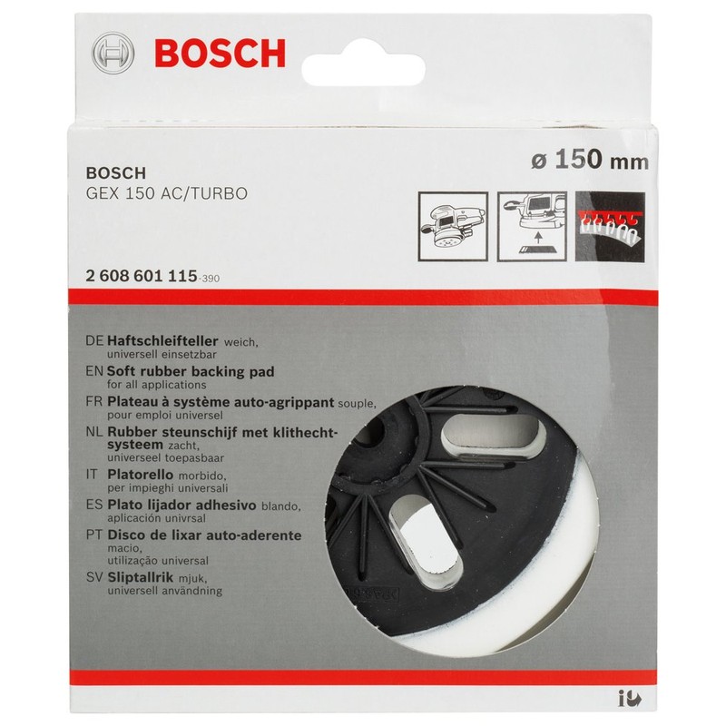 Bosch Professional 1x Backing Pad (Ø 150 mm, Accessories Random