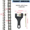 YOXUFA Mini Bike Sprocket 60T with 420 Chain 90 Links