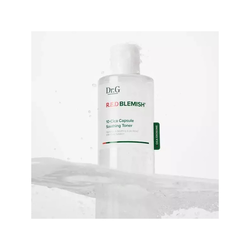 Dr.G [닥터지] NEW 레드 블레미쉬 10-시카 캡슐 수딩 토너 300ml