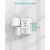 2 Pack Surge Protector Outlet, Outlet Splitter, Multi Plug Wall