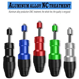 For GSX-S750 GSXS750 GSX S750 GSXS 750 Motorcycle CNC Frame Crash Pads Exhaust Sliders Crash Protector With logo (black pair)