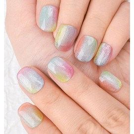 Sethaxy Handmade Nail Tip, Round Tip, Atmosphere, Press-On Nail, Caramel Color, Short False Nails, Matte, Simple, Faux-Nail, Stylish, For Small Nails, Chinese Self Nails, Cute Nail Art, Glossy, Home