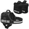 Service Dog Vest with Hook and Loop Straps and Detachable