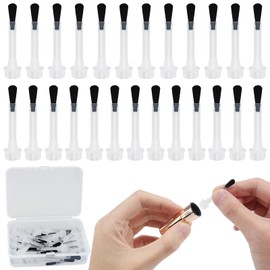 26Pcs/Box Replacement Nail Polish Brush Kit Nail Polish Brush Replacement Disposable Nail Polish Brushes With Handle Plastic Nail Art Brush Set Clear Mini Nail Polish Replacement Brush