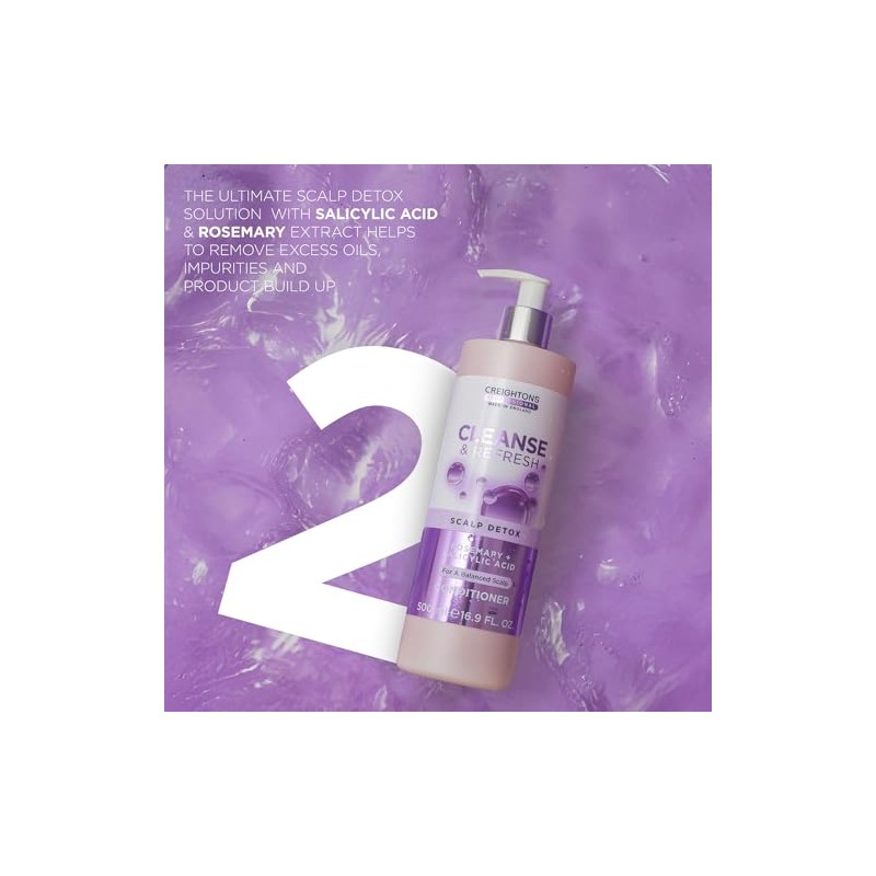 Creightons Professional Cleanse & Refresh Shampoo 500ml | Clarifying Salicylic