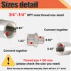 3/4” Male x 1/4" Male NPT Threaded Reducing Nipple Pipe