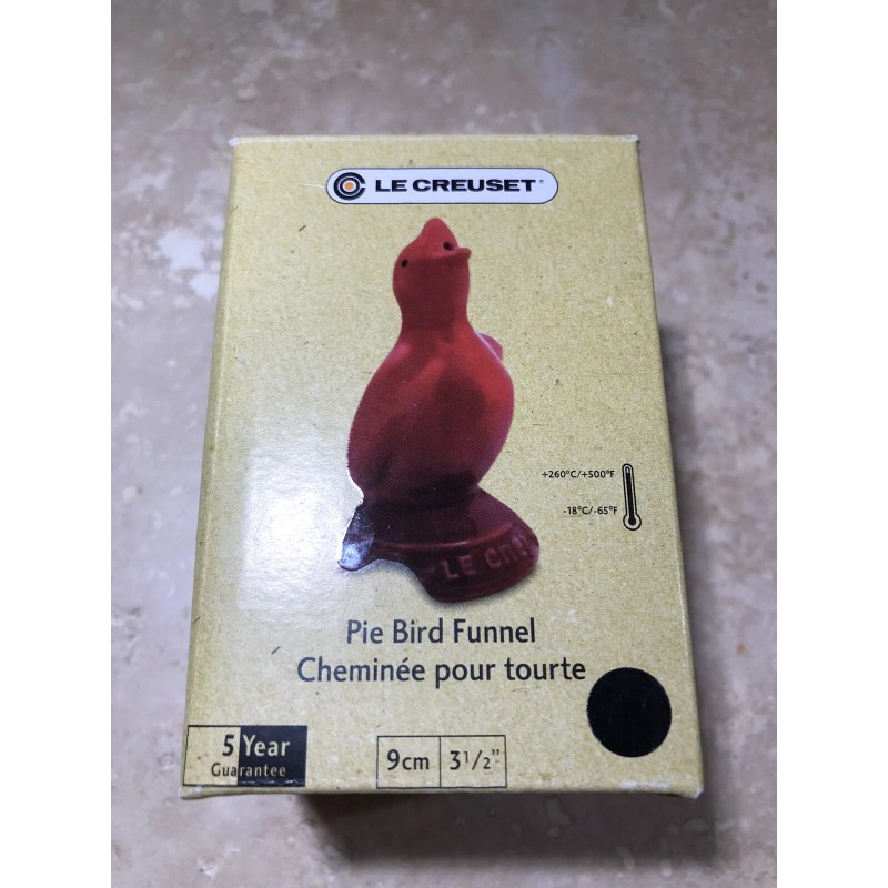 Le Creuset 3.5" Tall "White" LE CREUSET Pie Bird Funnel