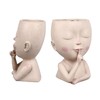 Face Flower Pot Head Planter Pot Cute Resin Succulent Planter