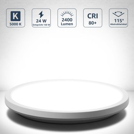 Lepro LED Ceiling Light 24 W, 5000 K, Diameter 29.3 cm