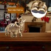 Moncer Elephant Statue, Feng Shui Lucky Elephant Figurine, Golden Elegant