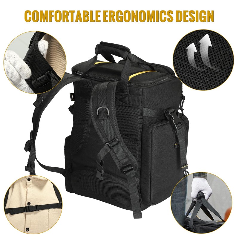 VISMIX Tool Backpack, Large Tool Bag Backpack for Men Heavy
