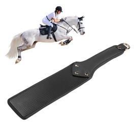 Modurio Horse Riding, Anti-Slip Riding Crop, Soft and Comfort PU Leather Horse Crop, Riding Paddle Horse Whip Equestrian for Horse Daily Training or Competitions/Stage Prop(Black)