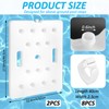 2 Pcs Swimming Pool Ladder Weights, White HDPE Step Stair