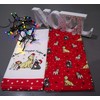 Lex's Linens Christmas Embroidered 100% Cotton 2 Pack Tea Towel/Christmas
