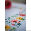 Vervaco Stamped Tablecloth Cross Stitch Kit 32"X32"-Fresh Flowers -V0169697