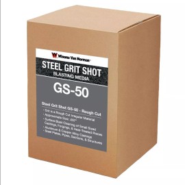 Winona Van Norman Steel Grit GS-50 - Rough Cut Shot - Sandblasting Media - 5lbs