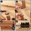 Wenqik 2 Pcs Wall Mounted Shoe Rack 30 Inch Rustic