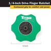 Titan 12090 1/4-Inch Drive 72-Tooth Finger Ratchet